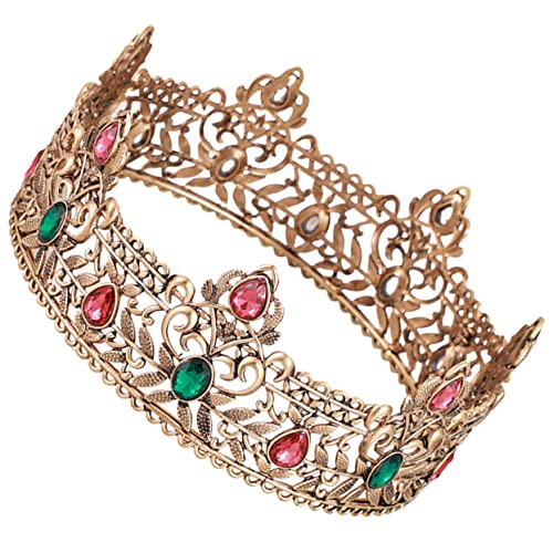 Ipetboom Gothic Style Men's Crown Lightweight and Comfortable for King Cosplay Weddings Performances