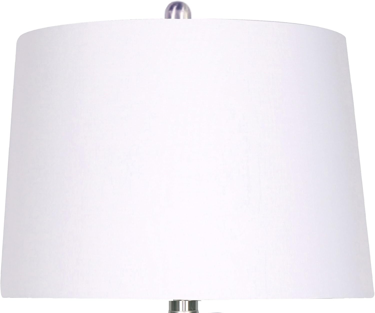 Bridget Modern Table Lamps, 22” Tall Set of 2, Faux Wood/White Rectangular Block Lamp with Fabric Shade for Bedroom, Living Room, Home Office, Entryway, LED Bulb Included