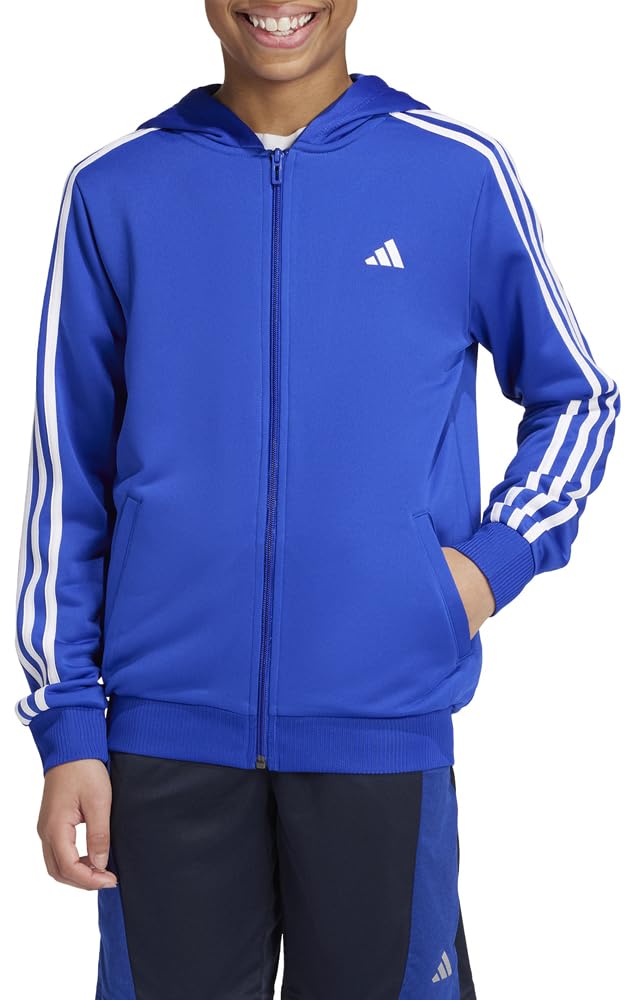 Adidas Damen Essentials Fleece 3-Streifen Full Zip Hoodie Jacke