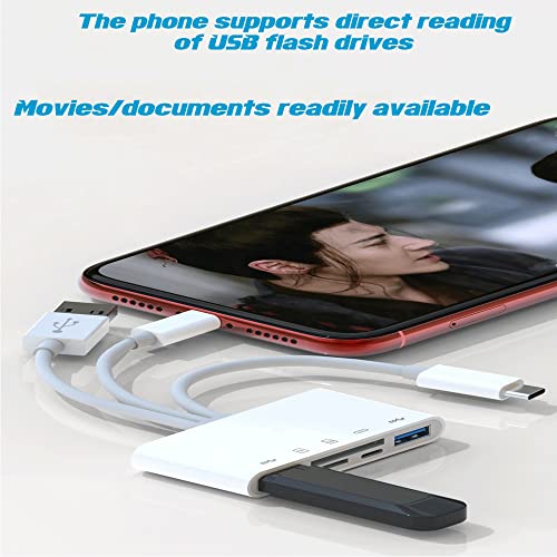 5-In-1 Memory Card Reader With Micro Sd And Sd Slots For Iphone/Ipad/Android/Usb C & A Devices, Otg Adapter For Sd/Micro Sd/Sdhc/Sdxc/Mmc #TOP6