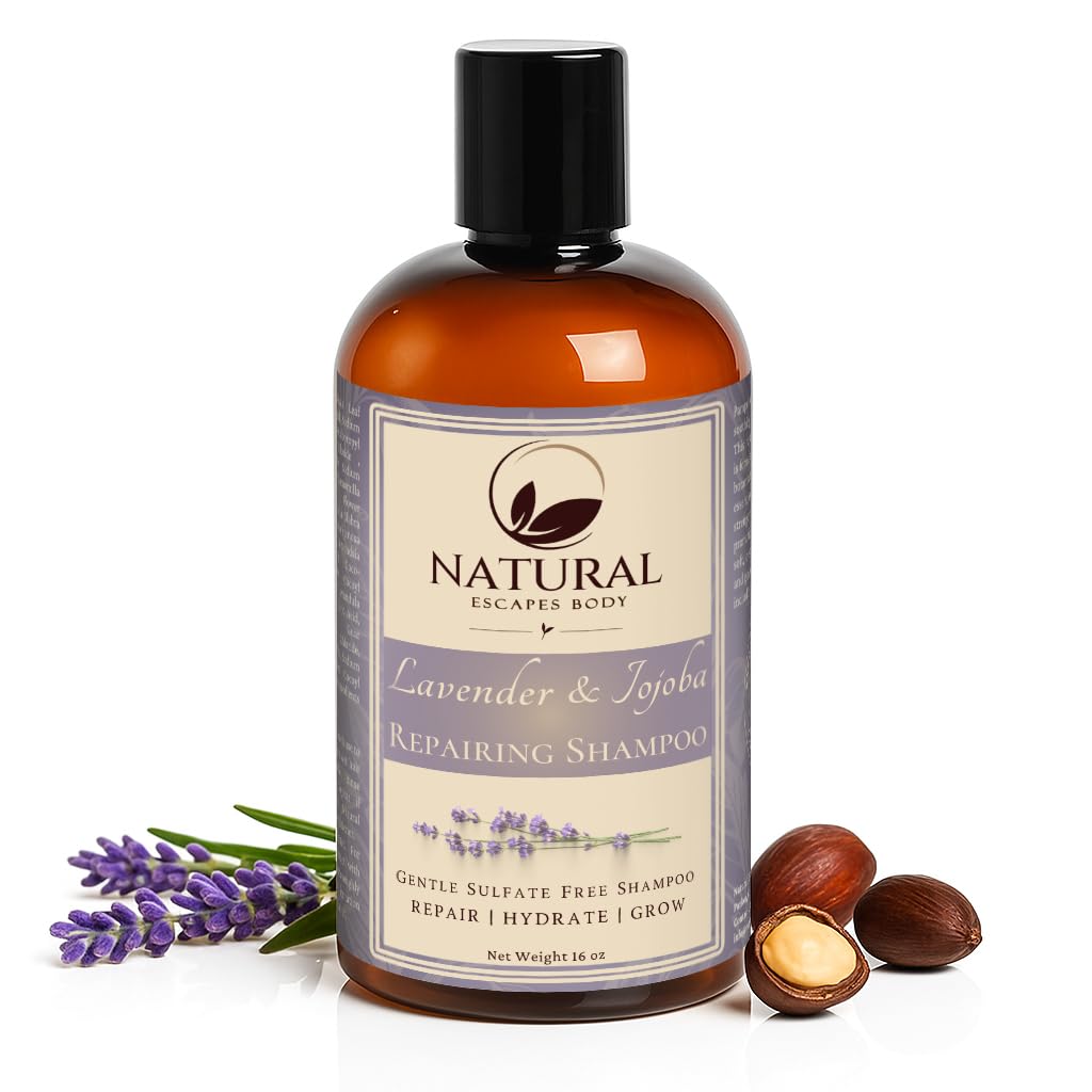 Amazon.com: Natural Escapes Lavender & Jojoba Shampoo, Sulfate