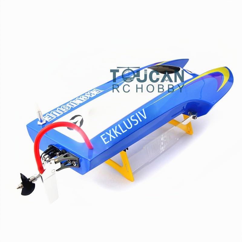 RC Katamaran Boot M440 31MPH Elektrische Rennboote Fiberglas RTR RC Boot für Pool und See mit Motor Servo ESC Fernbedienung Batterie