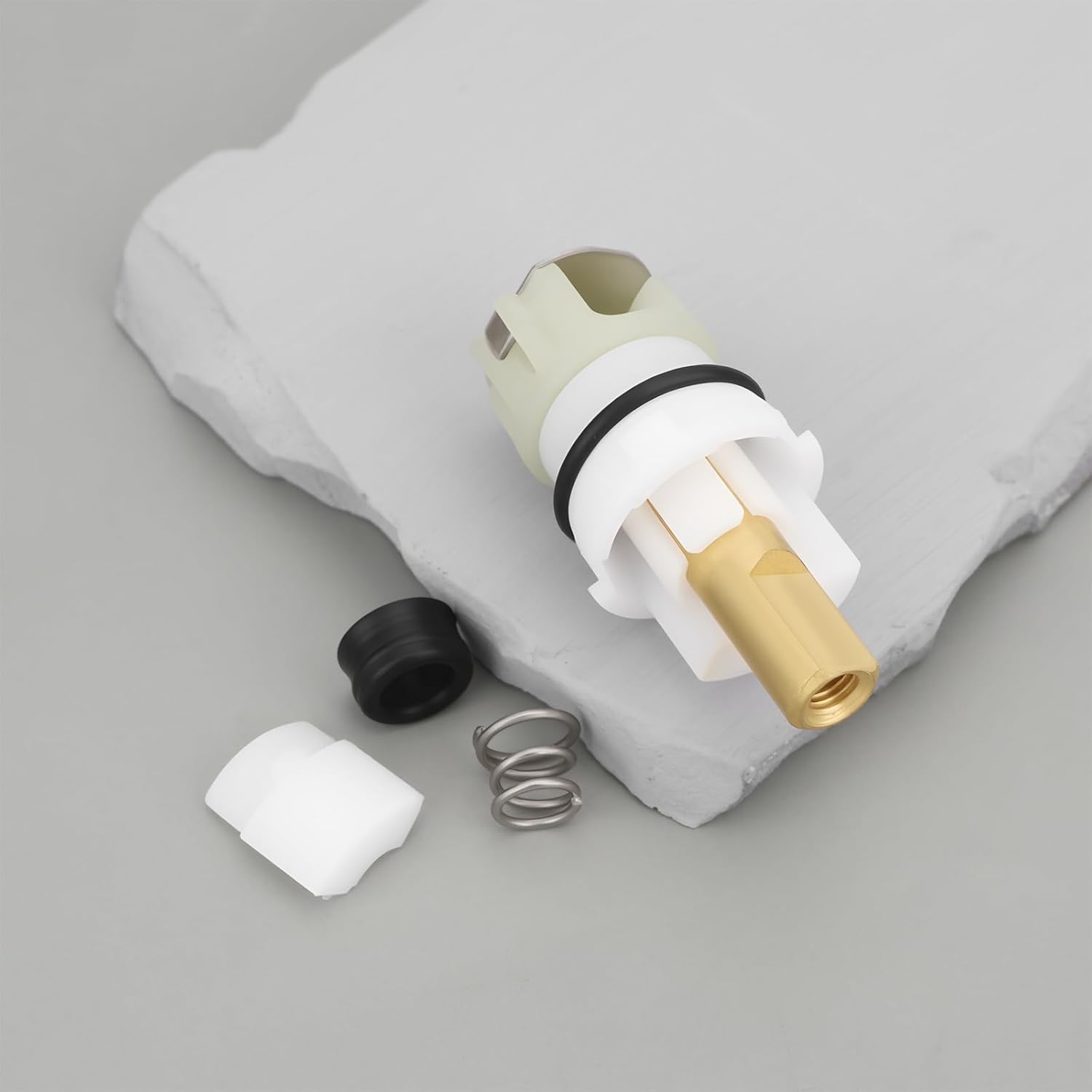 ECSiNG Upgraded RP25513 Faucet Stem Assembly Compatible with Delta Two-Handle Kitchen and Bathroom Faucets Repair Kit