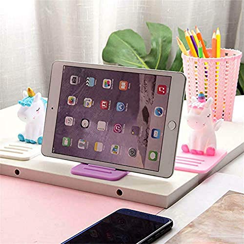 Zostland Unicorn Phone Holder Adjustable Stand Lovely Desktop Cell Phone Stand, Creative Cartoon Multi-Function Desk Phone Stand, Smartphone Dock (Unicorn Pink) #TOP4