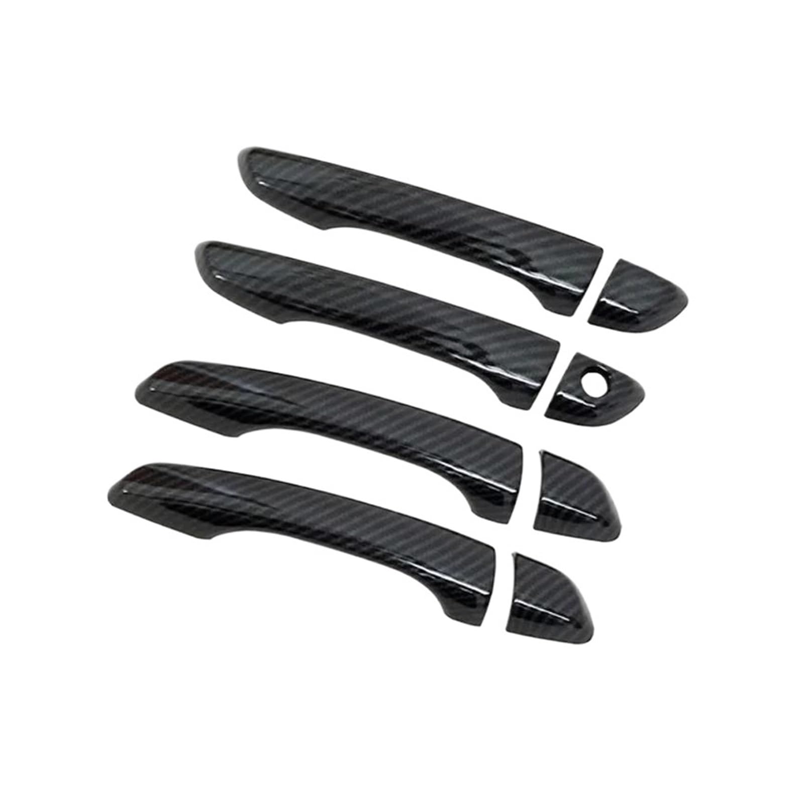 Cavinbdz Carbon Texture 1 Hole Car Exterior Door Handles Covers For Citroen C4 For Picasso For Spacetourer Mk2 2013~2022 (Carbon Texture 1 Hole)