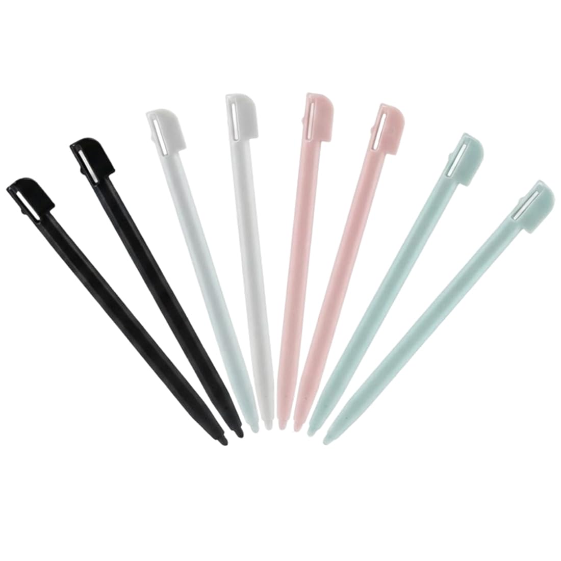 8 Piezas Lápiz Táctil de Repuesto Multicolor, Stylus de Plástico Compatible con DS Lite/2DS/3DS XL/Wii U, Puntero Preciso y Sensible para Consola de Juegos