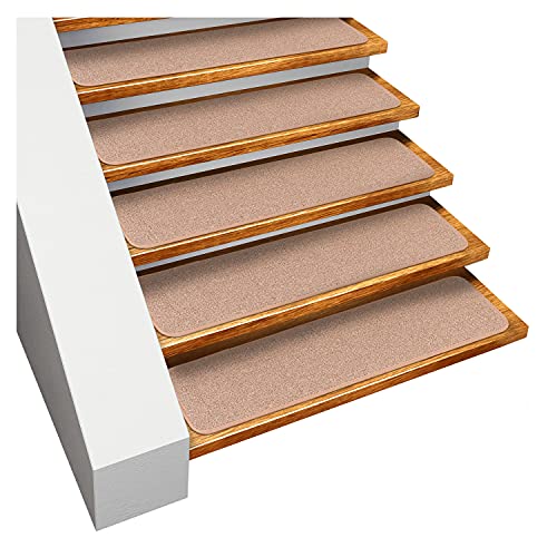 Get Popular Offer House, Home and More Set of 15 Skid-Resistant Carpet Stair Treads - Pebble Beige - 8 Inches X 23.5 Inches Get Popular Offer House, Home and More Set of 15 Skid-Resistant Carpet Stair Treads - Pebble Beige - 8 Inches X 23.5 Inches