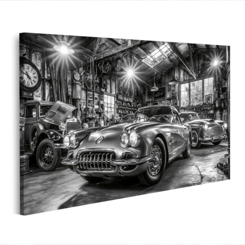 Poster salon voiture ancienne sur toile islandburner pour sublimer votre interieur