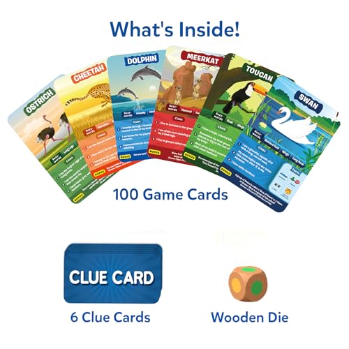 Image of Skillmatics Guess in 10 Animals Megapack, Perfect for Boys, Girls, Kids, Teens, Adults Who Love Animal Card Games, Trivia, Travel Games, Gifts for Ages 6, 7, 8, 9, 10, and Up