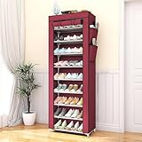 Grande capacité : cette étagère à chaussures peut accueillir 27 paires de chaussures, y compris des talons hauts, des bottes, des baskets et des pantoufles. Mesurant 157 x 58 x 28 cm, il dispose de deux poches de rangement sur le côté droit pour les petits objets tels que les pinceaux, les lacets, les parapluies et les clés. Il répond à vos besoins quotidiens, ce qui rend la vie plus pratique.