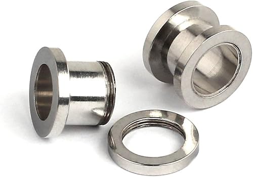 Miniatura 8 de Ruifan kit de 16 expansores de acero quirúrgico 8 pares 14 g - 00 g 16 mm-10 mm