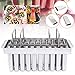 20/30Pcs Popsicle Maker Mold Set，Stainless Steel Ice Lolly Popsicle Molds Kit，Ice Pop Lolly Popsicle Ice Cream Stick Holder，Commercial Ice Pop Lolly Popsicle Molds (20Pcs Style2)