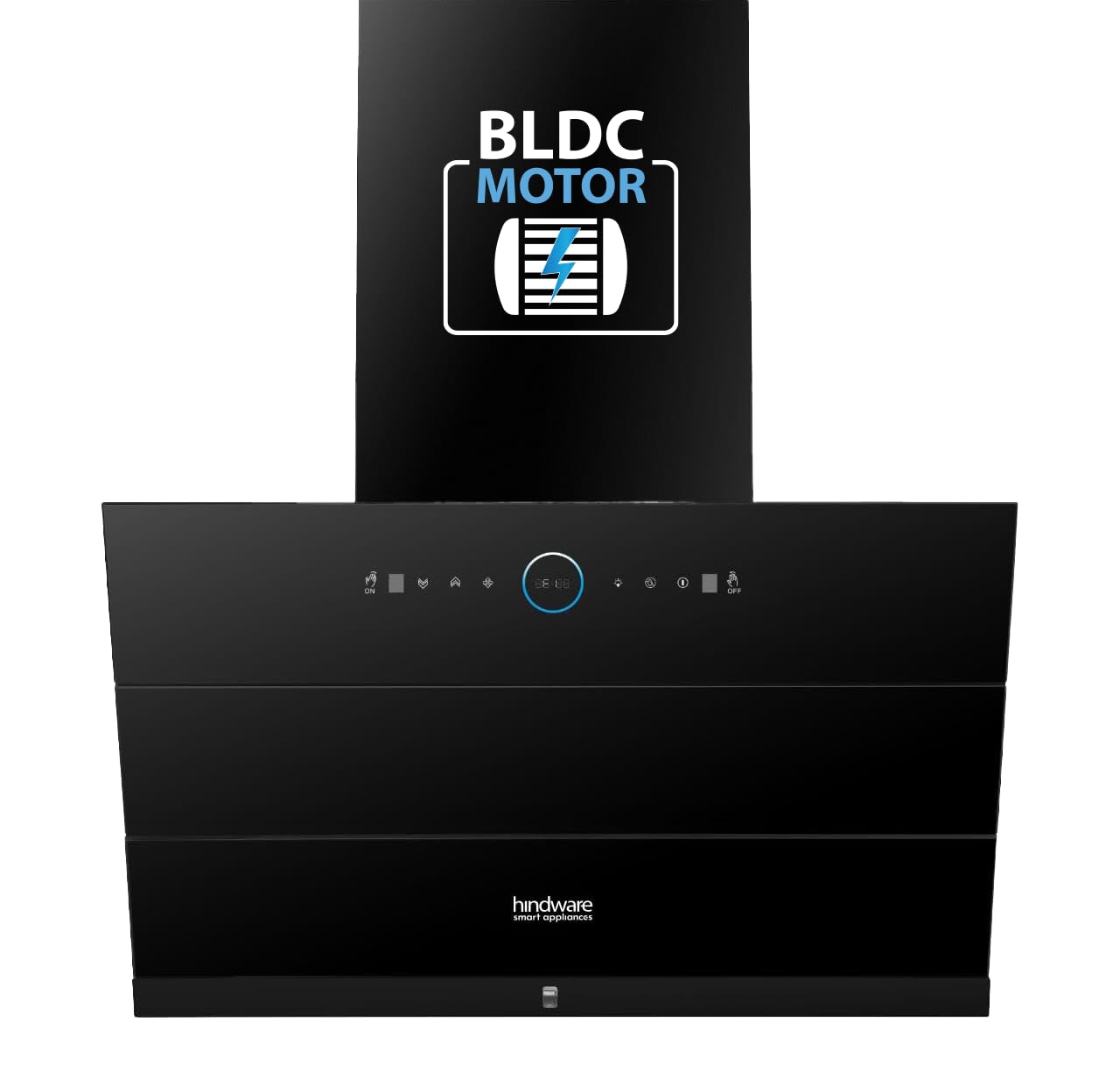 Hindware Smart Appliances Skyla Neo BLDC 90 Blk | 1500 CMH | Auto Clean Chimney | Slant | Filterless | Motion Sensor | Automatic Louvre Opening | 12 Yrs Warranty on Motor & 3 Yrs on Product By Brand-picture-15