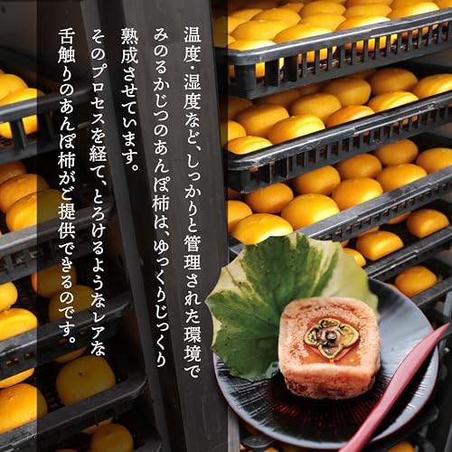 和菓 あんぽ柿 600g（9～12個入) 干し柿 ドライフルーツ 砂糖不使用 奈良県産 和菓子 ギフトボックス 贈答 干柿 贈り物 2枚目