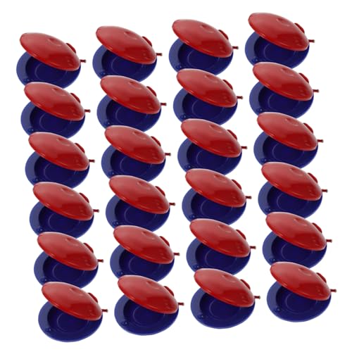 Toddmomy 24Pcs Castanets Musical Percussion for Early Educational Instruments Random Colors Enhance Creativity Concentration Development for Boys Random Color