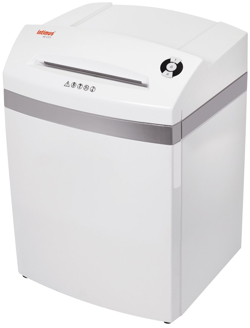 Intimus Pro 45 CC4 Cross shredding 55dB Argent, Blanc destructeur de papier - Destructeurs de papier (Cross shredding, 23,5 cm, 45 L, 55 dB, 1.9 x 15, 4800 mm/min)