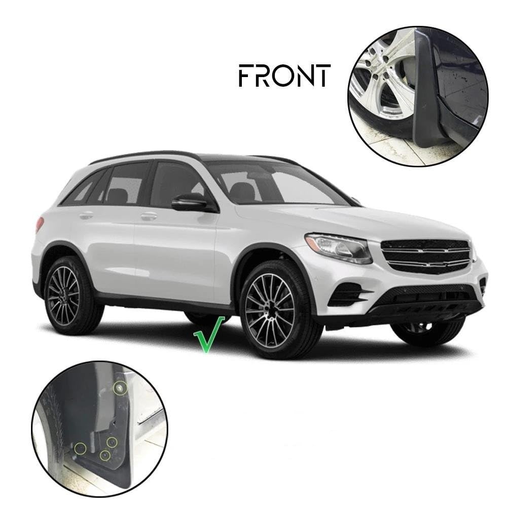 Ersatz Ersatzteile Für Mercedes Für Benz GLC-Klasse X253 2016-2022 WO/RB Schmutzfänger Spritzschutz Kotflügel Schmutzfänger Vorne Hinten Kotflügel Auto-Schmutzfänger Modifikationsteile