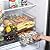 Bronkeeper Fridge Drawer Pull Out Stackable Bins, Clear Refrigerator Stackable Organizers, Fridge Organizer Storage for Kitchen, Pantry, Vegetables, Fruits (2 Small)