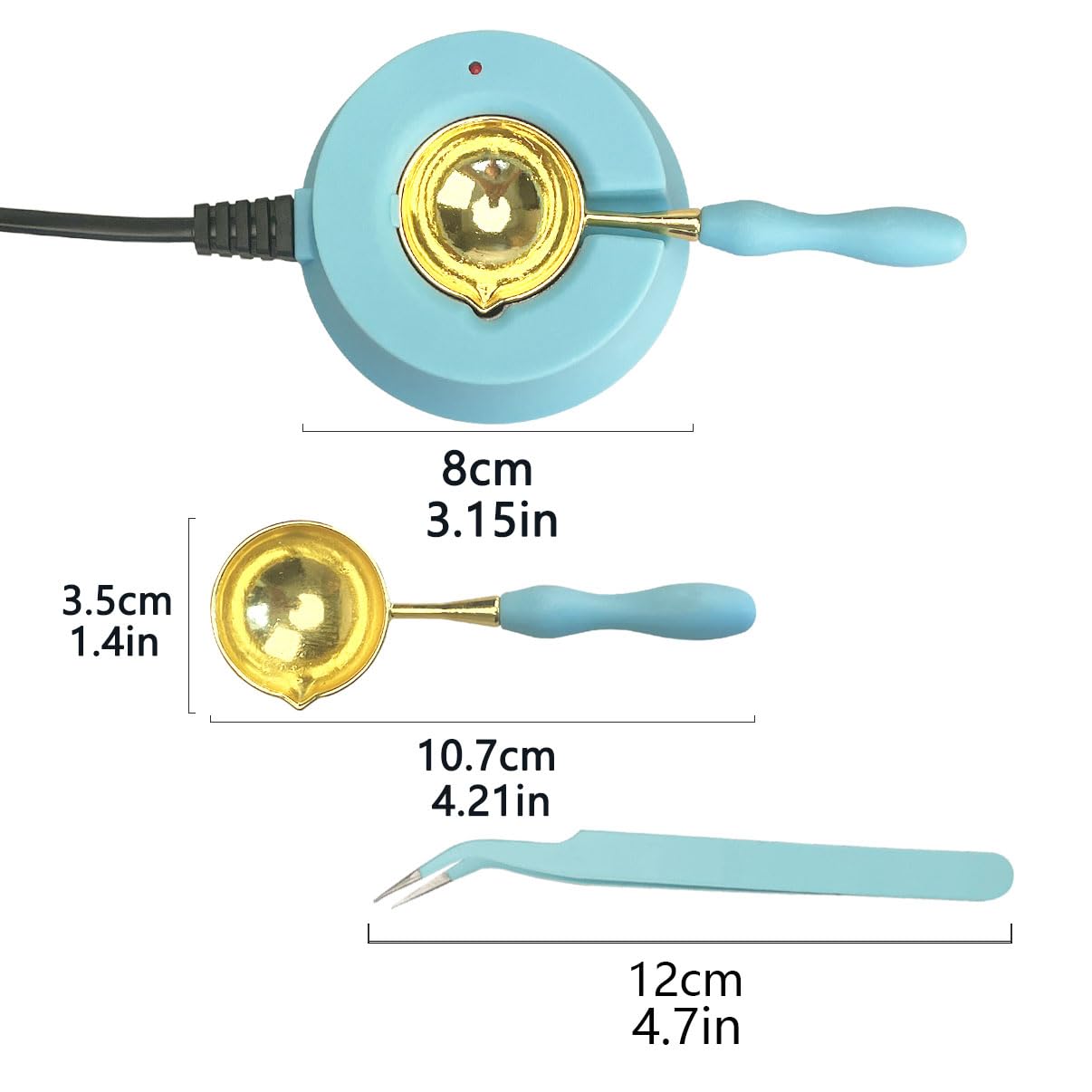 Fdit Kit De Cachet De Cire Kit De Tampon De Sceau De Cire Motif Clair