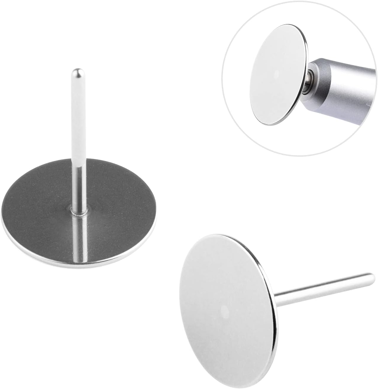 NMKL38 Stainless Steel Disc for 25mm Sanding Paper 3/32" Metal Disk Nail Drill Bits Drill Nails Accessories