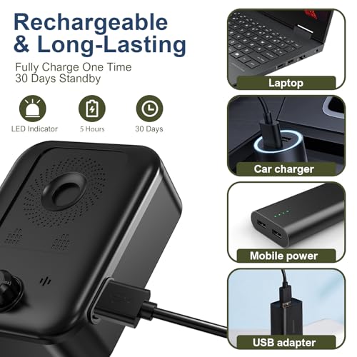 Anti Barking Devices, Auto Barking Control Devices with 3 Modes, Effective Stop Barking Dog Devices for Indoor & Outdoor Use, Rechargeable Ultrasonic Dog Bark Box Barking Deterrent Devices?Black? 2 - Thumbnail 4