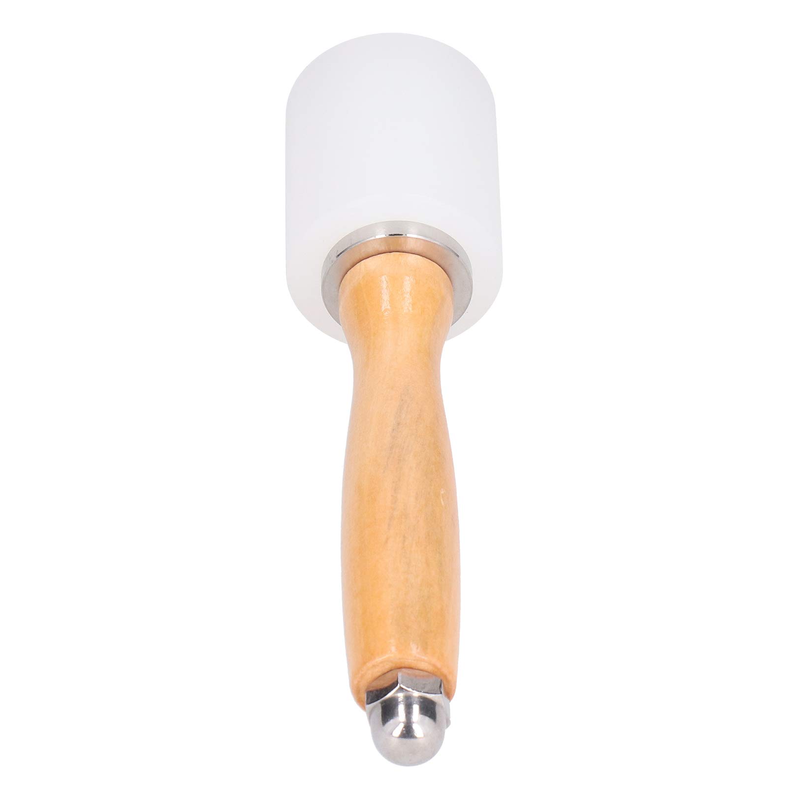 Leather Carving Hammer, Sturdy Wooden Handle Leather Stamping Tool Thead Leathercraft Hammer Durable for Leathercraft for DIY Tools (Primary color handle single head)