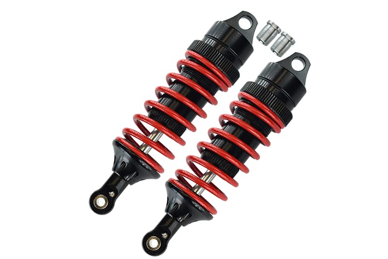 GPM Aluminum Adjustable Spring Dampers 85mm For Traxxas E-Revo VXL 2.0 / Revo / Revo 3.3 - Blue, 1 Pair Set With Ball Ends