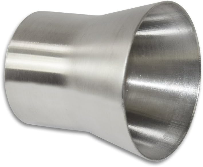 Stainless Headers Mfg. 2.25” to 3” Stainless Exhaust Header Transition Muffler Adaptor - American Made