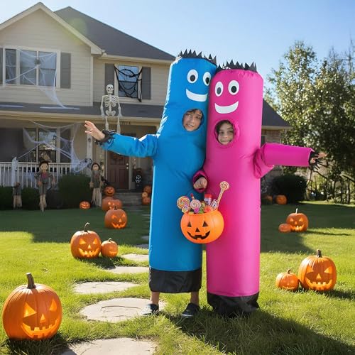 Image of LookOurWay Inflatable Tube Man Costume - Wacky Wavy Arm Guy Funny Inflatable Halloween Costume