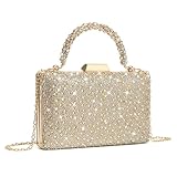 CARIEDO Women's Evening Bag Elegant Clutch Sophisticated Diamond Handbag Prom Wedding Party