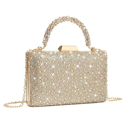 CARIEDO Women's Evening Bag Elegant Clutch Sophisticated Diamond Handbag Prom