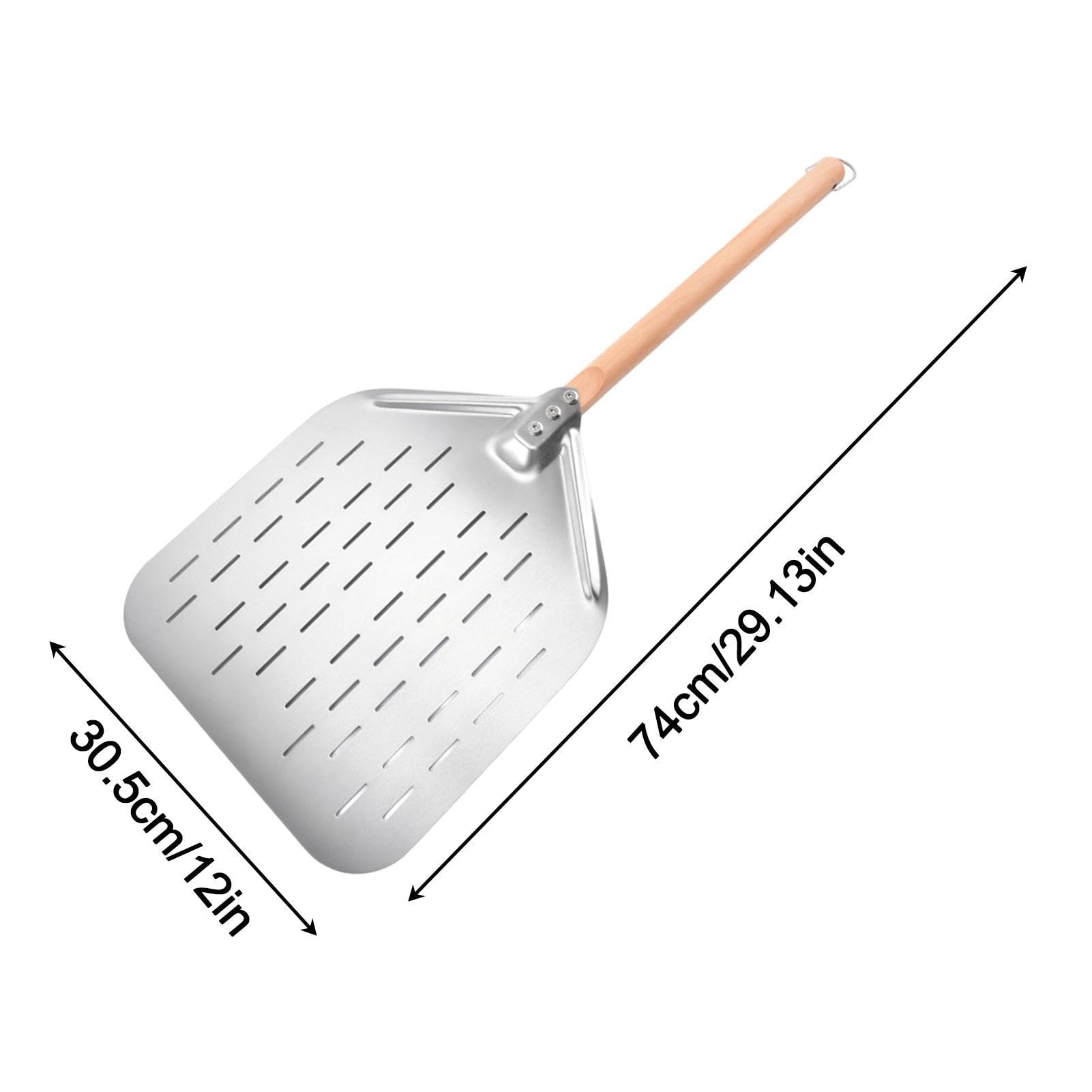 Łopatka do pizzy 30 cm Stal Nierdzewna Perforowana Łopatka do Obracania