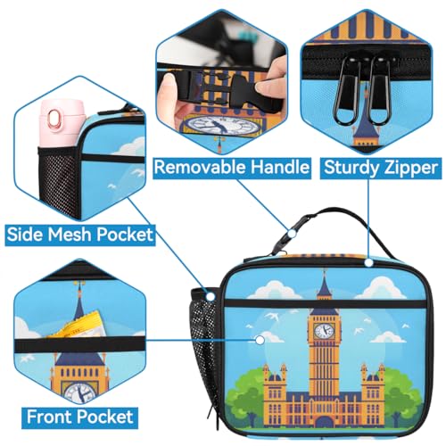 Big Ben Backpack with Lunch Box, Lightweight Laptop Travel Backpack for Women Men, Nurse, Teacher, Work Bag with Insulated Lunch Bag3