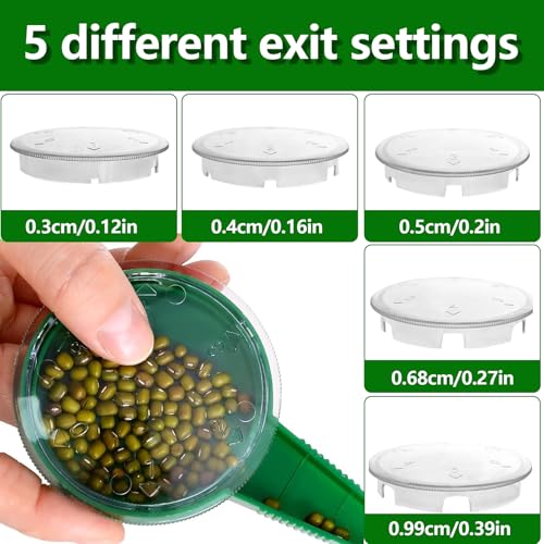 Kit de sembradora de semillas, 12 agujeros, ayuda para plantar con plantador manual, herramienta de sierra, portátil, ajustable, ayuda para siembra, semillas para plantar verduras y flores de jardín - imagen 6