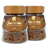 Juan Valdez Freeze Dried Instant 100% Colombian Coffee, 3.5 oz Jar, Pack of 2, Advanced Freeze-Drying Technique to Preserve Flavor and Aroma, Kosher