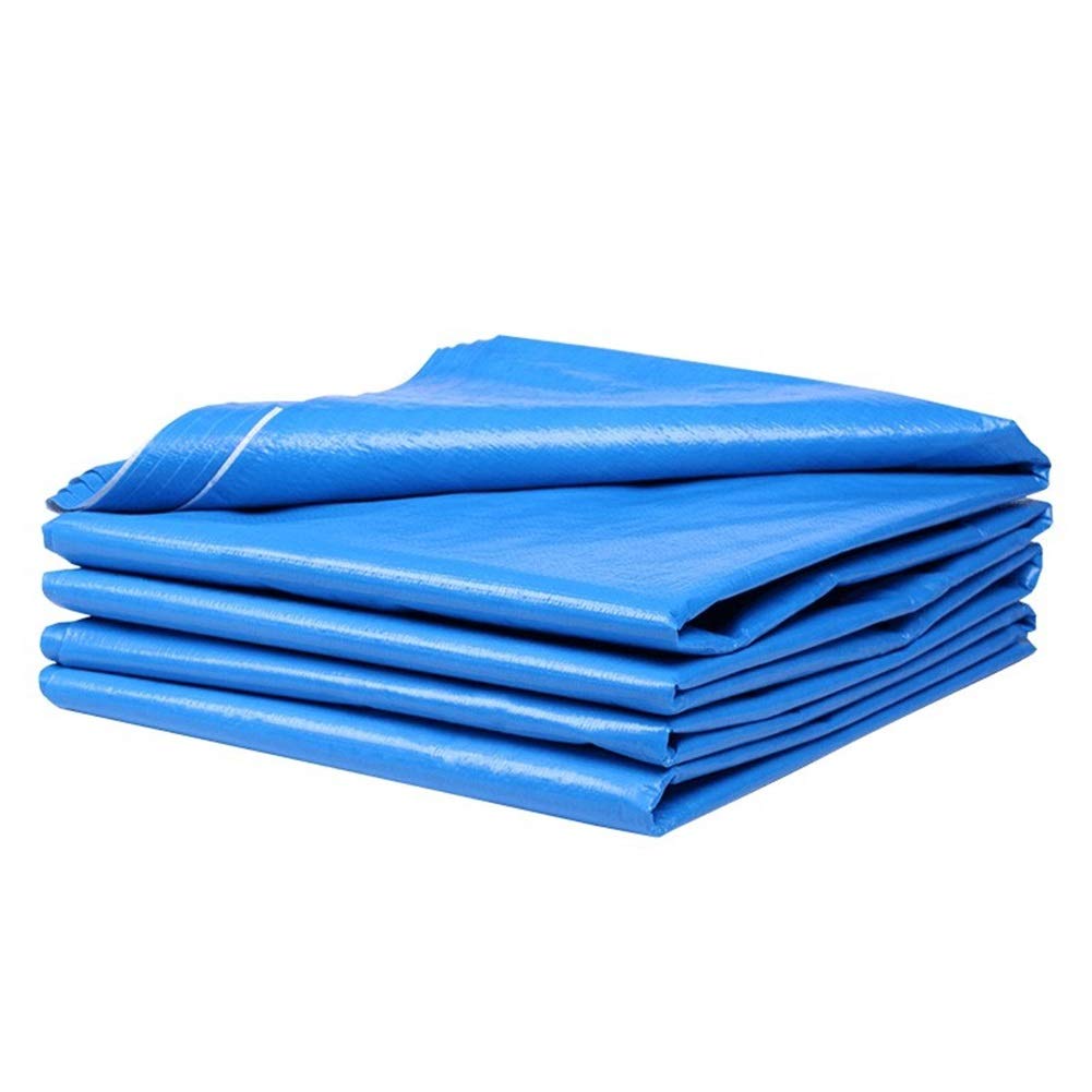 Lona impermeable exterior cubierta azul y blanca OKUOKA para sombra y tela protectora