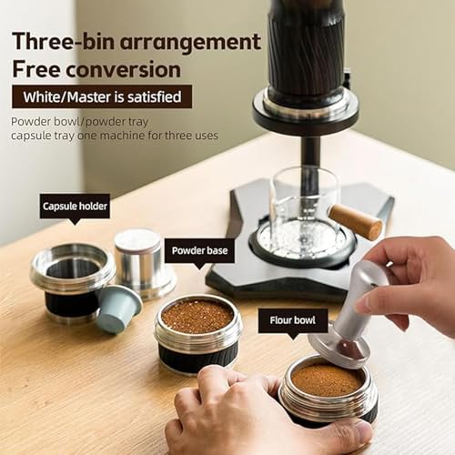 Tragbare Kaffeemaschine mit variablem Druck, handgekröpfte Espressomaschine, mit Aufbewahrungstasche, 9-12 bar variabler Druck, 100 ml Wassertankkapazität, für Reisen im Freien 4 Tragbare Kaffeemaschine mit variablem Druck, handgekröpfte Espressomaschine, mit Aufbewahrungstasche, 9-12 bar variabler Druck, 100 ml Wassertankkapazität, für Reisen im Freien