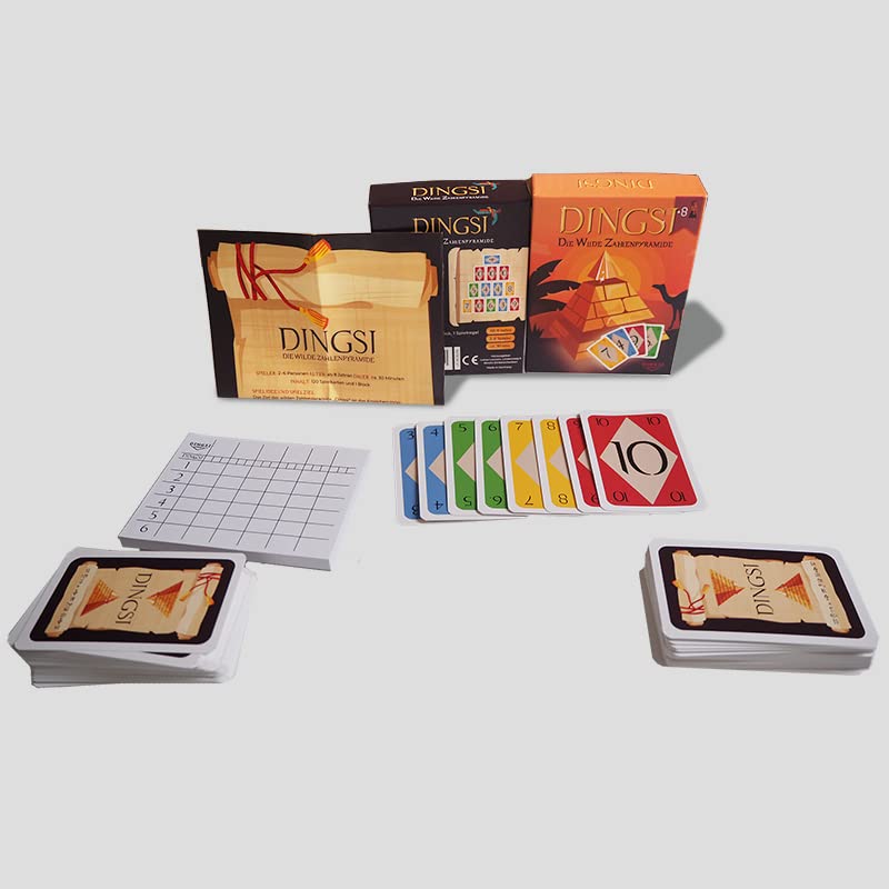 DINGSI - Die Wilde Zahlenpyramide | lustiges Kartenspiel &...