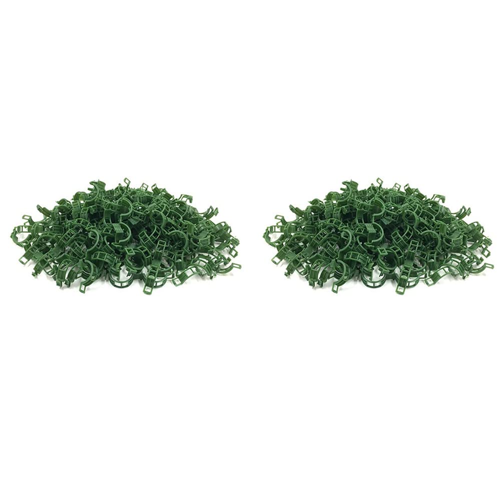 Jnchdghwa 400 PCS Garden Plant Support Clips, Tomato Clips, Trellis Clips, for Cucumber Flower Squash Vine, 1 Inch Inner Diameter