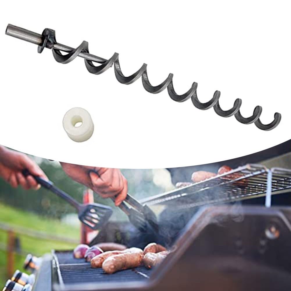Schnecken- und Bürsten-Set, Schneckenwelle Schraube Schubstange Nylon Bürsten-Set, Zünder Spiralbohrer Schraubstange Zubehör, für Traeger Pelletgrills
