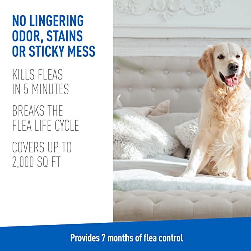 Adams Flea & Tick Carpet & Home Spray, Kills Fleas, Silverfish, Spiders, Ticks, Ants, Crickets, Bed Bugs & Others Listed Nuisance Pests Indoors, 7-Month Flea Protection, Treats Up To 2K Sq Ft, 16 Oz. #TOP3