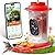 RichBird Smart Hummingbird Feeder with Camera Solar Powered, AI Identify, Instant Notification, Leakproof & Ant Moat, Outdoors Hanging, Idea Gift for Bird Lovers (20 oz)