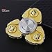 HBBOOI Finger Spinner Spinner main en acier inoxydable Gyro haute vitesse en acier inoxydable Roulement du corps Anxiety Relief Jouets Gyro Métal Adulte Enfant Jouet lumineux main Tourner Gyro anti-st