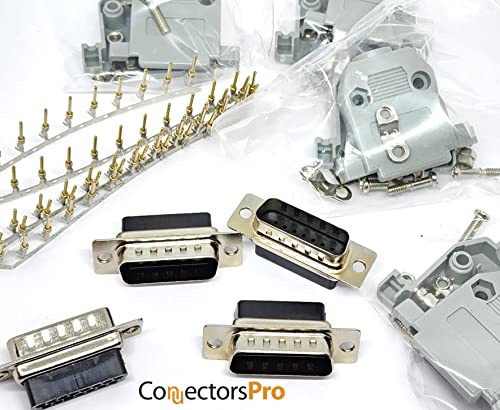 Kit 4 juegos Conector DB15 Macho con Capuchones y Pines miniatura 7