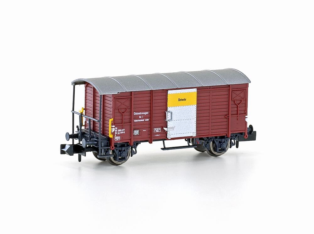 LEMKE Hobbytrain 81223465 - Gedeckter Güterwagen K2 SBB/Ölwehr, Ep.IV - Spurweite N