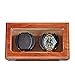 Boîtier remontoir de montre, coque en bois, avec moteur silencieux, boîte à montre à remontage finition brillante, 5 modes de rotation