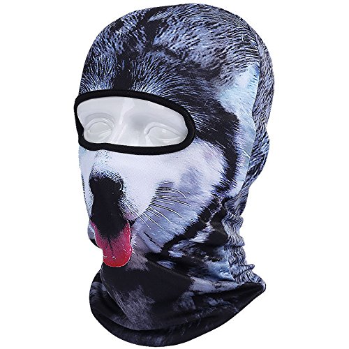 Image of Cat Balaclava,Dog Balaclava,Halloween Hat,Cute Full Face Hood Mask Animal Ski Mask for Hiking Riding Sports Outdoor