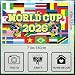 World Football Tournament Cup Celebration Backdrop 43x71 Inch 2026 Vibrant Soccer Festival Background for World Tournament Cup Party Photo Booth and Football Event Decor