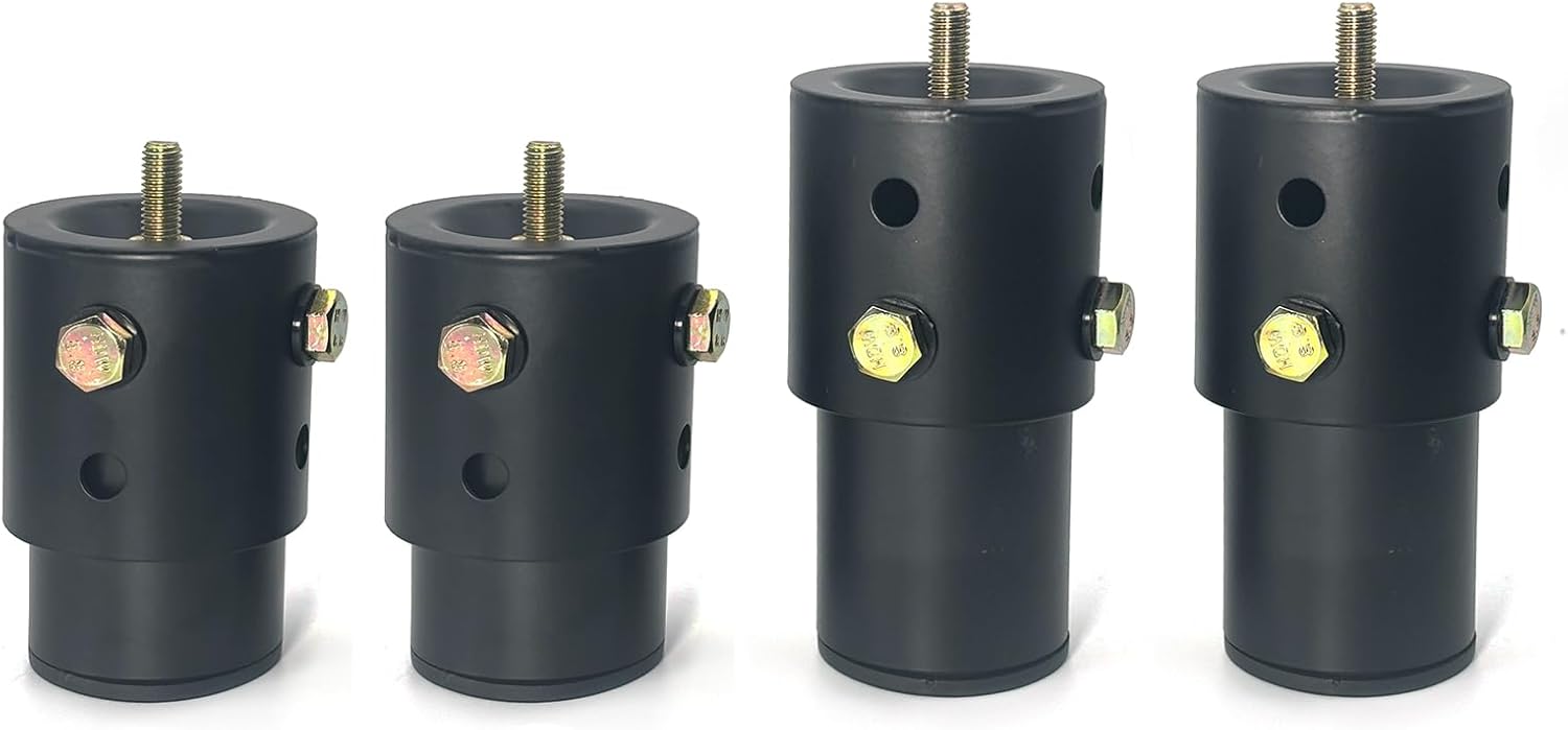 Metal Adjustable Bed Legs Replacement for Adjustable Bed Base Frame Parts Heavy Duty Feet Support Extra Height Range 7 to 12 Inch M8 M10 Thread Compatible with 89% Base (Set of 6)