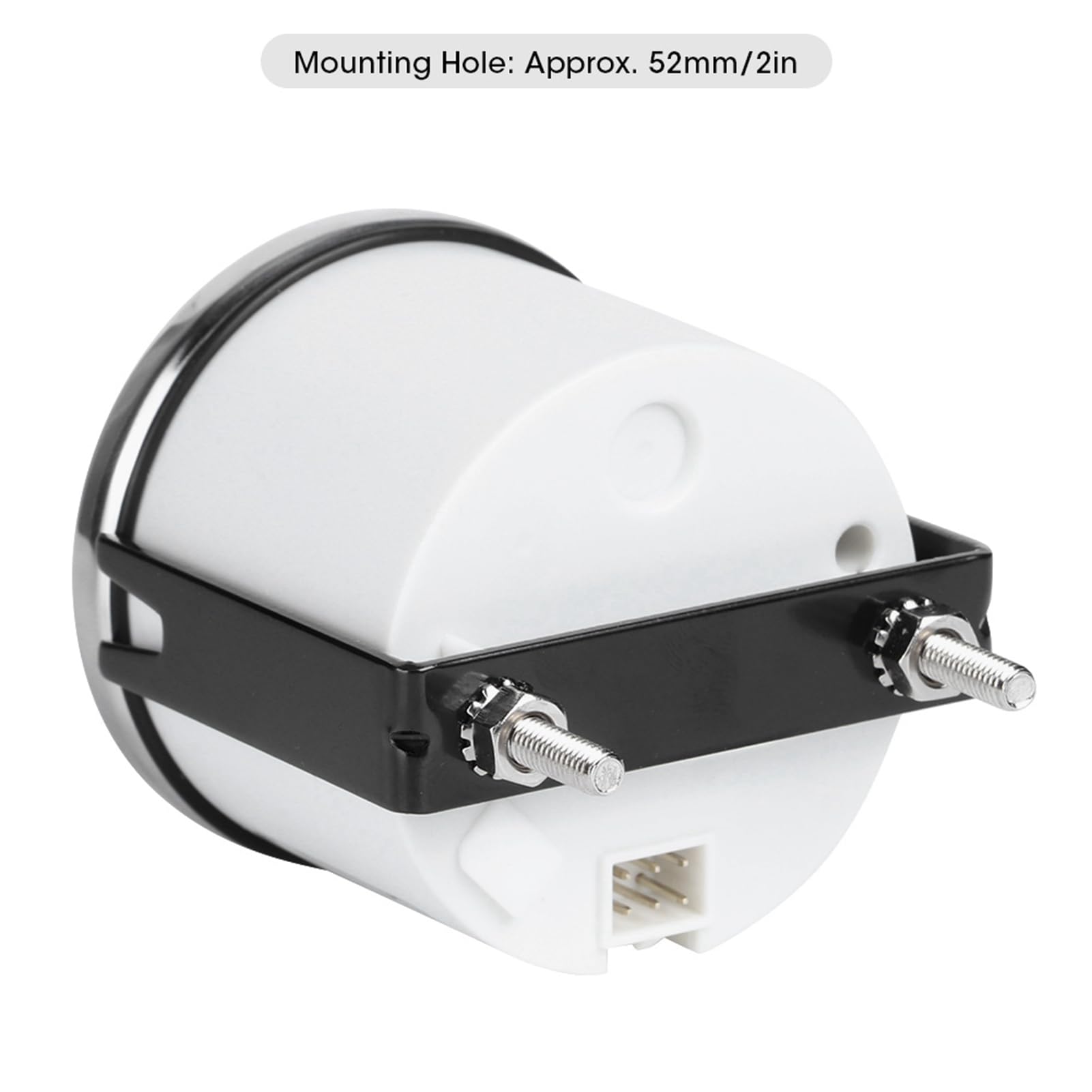 Jauge de température d'eau universelle pour moteur marin de 52 mm de 40 à 120 ℃, compteur de température pour bateau, camping-car, véhicules marins, précis et facile à installer, #612, White Dial